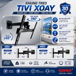 Khung tivi xoay bền, chắn chắn
