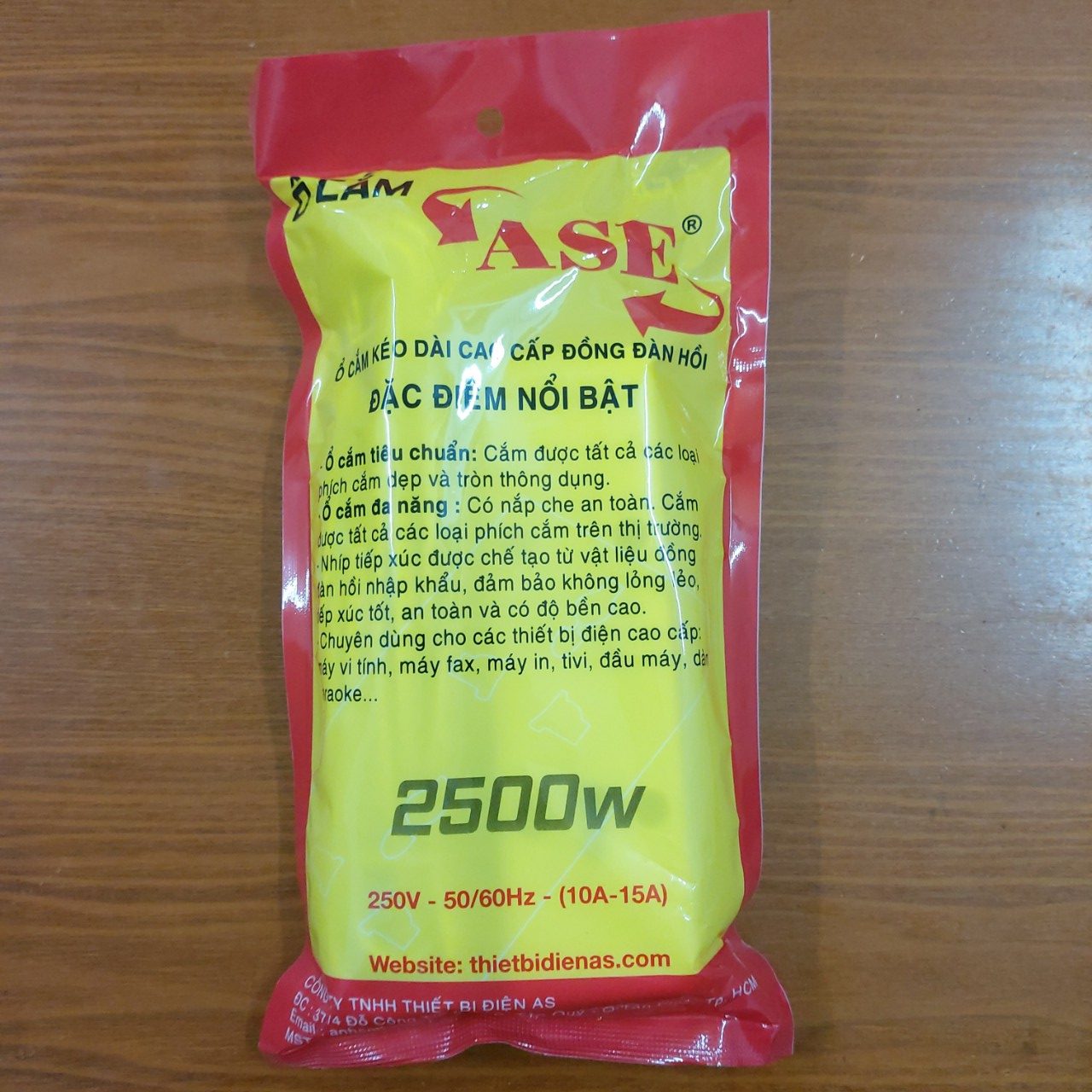 Ổ cắm ASE 1 công tắc 5M