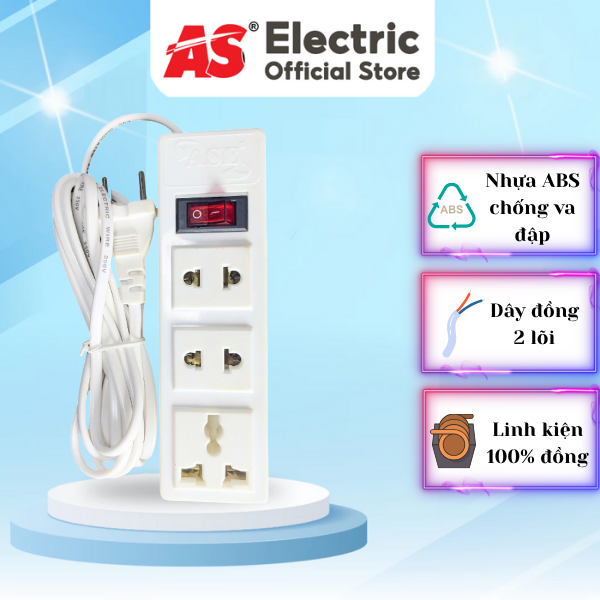 Ổ CẮM ASE 1 CÔNG TẮC – 5M Ổ CẮM ASE 1 CÔNG TẮC – 5M