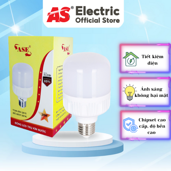 BÓNG LED TRỤ CAO CẤP ASE HỘP VÀNG AS15-48W BÓNG LED TRỤ CAO CẤP ASE HỘP VÀNG AS15-48W