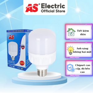 Bóng đèn LED AS19-40W ánh sáng dịu mắt, không tia hồng ngoại, vỏ nhựa chống va đập