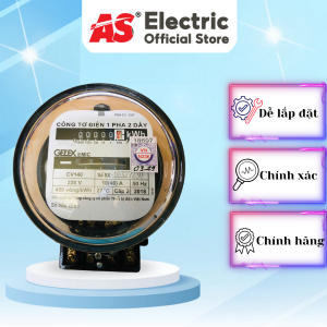 Công tơ điện EMIC 1 pha 10(40)A AS, mặt kính dày, cuộn đồng, độ chính xác cao