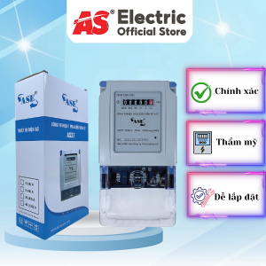 Công tơ điện tử 1 pha AS3 3(20)A, độ chính xác cao, hộp số cơ hiển thị điện năng tiêu thụ