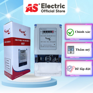 Công tơ điện tử 1 pha AS3 5(40)A, độ chính xác cao, hộp số cơ hiển thị điện năng tiêu thụ