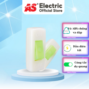 Công tắc dạ quang, nút phát sáng, nhựa ABS chống va đập, tiếp điểm đồng nguyên chất