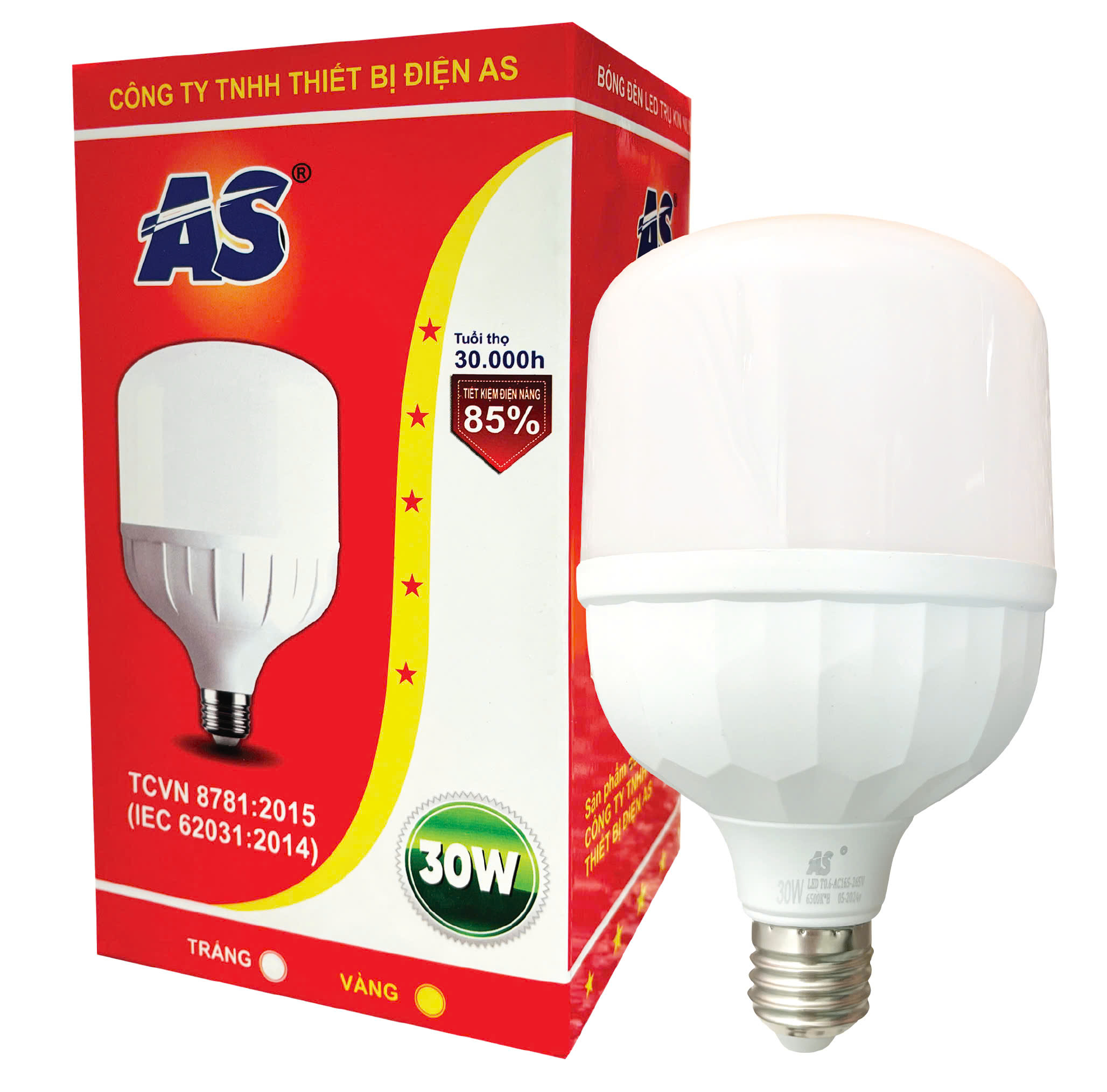 Bóng đèn led trụ nhôm bọc nhựa AS21