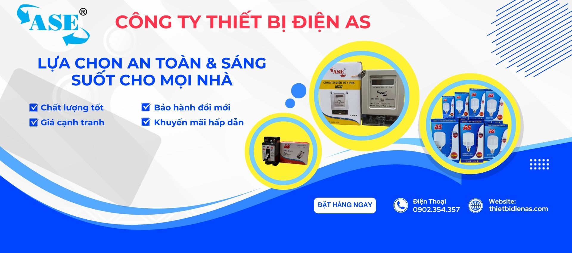 Công Ty thiết bị điện AS an toàn cho mọi nhà