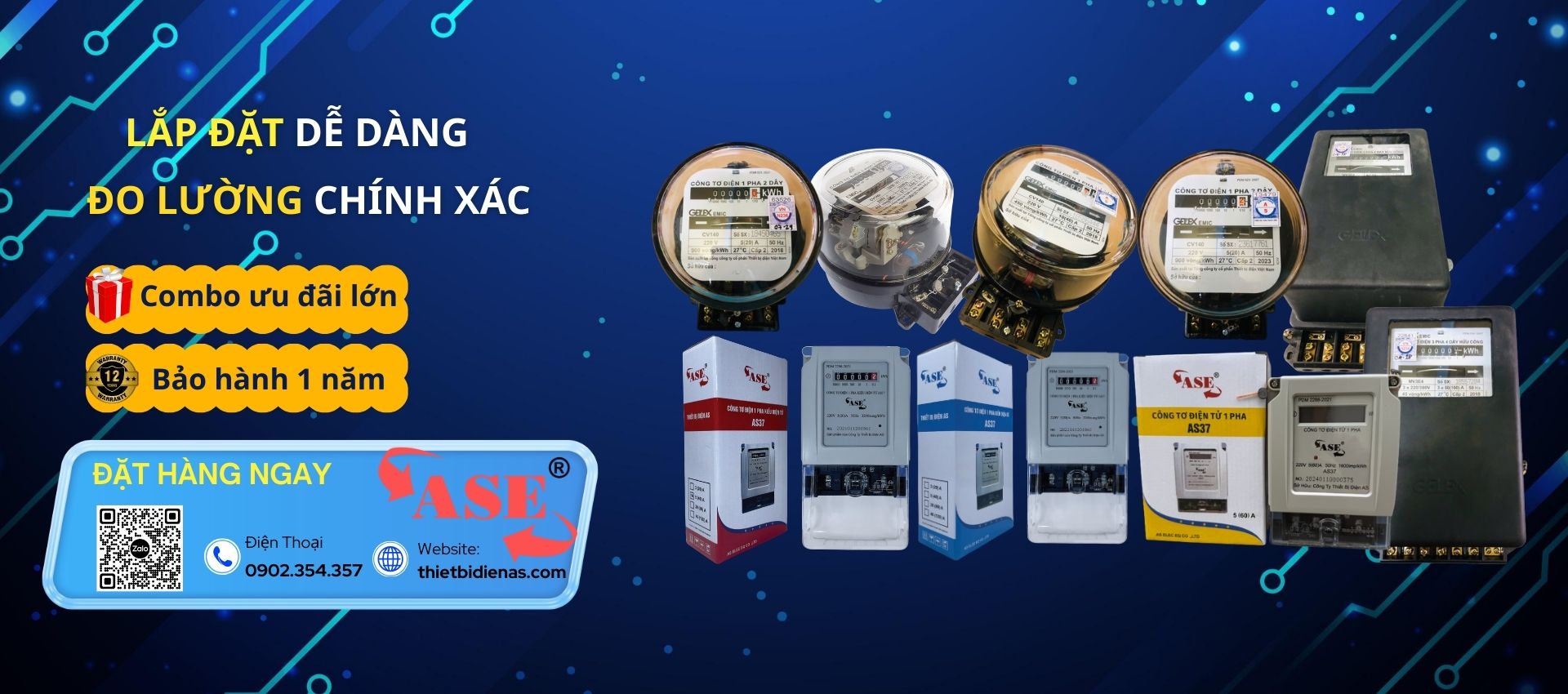 Công tơ điện ASE bền bỉ và chính xác